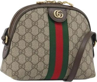 Gucci Pre-owned Canvas gucci-bags - Dames - Vintage Schoudertas - Beige - ONE Size - Vintage