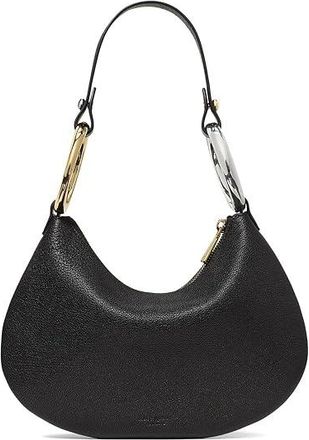 Kate Spade New York The Bangle Pebbled Leather Bag Womens Handbags Black