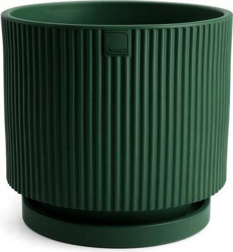 Monacis Jarr&oacute;n Vertigo 50 &Oslash;50 H45 De Dise&ntilde;o Moderno En Pol&iacute;mero Resistente De Color Verde Lago Para Interiores Y Exteriores - Hecho En Italia - Monacis