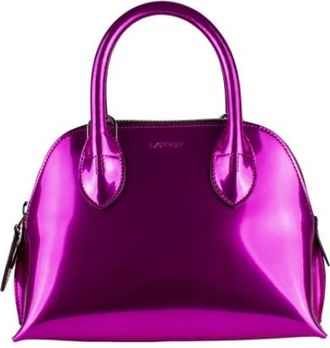 Lanvin Mini Bugatti Handtas - Dames - Handtassen - Roze - ONE Size - Leer - Tassen