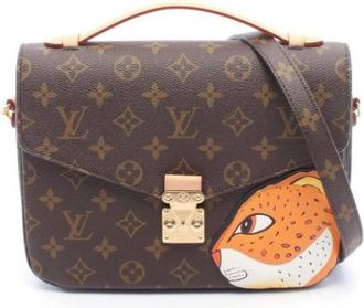 Louis Vuitton Pre-owned Handbag Pochette - Dames - Vintage Handtas - Bruin - ONE Size - Leer - Vintage
