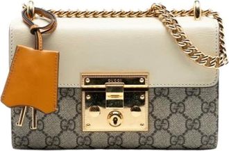 Gucci Pre-owned Shoulder Bags, female, Beige, Size: ONE SIZE Pre-owned Vintage S-lock Crossbody Bag