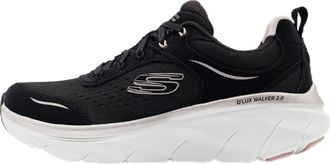Skechers Womens Dlux Walker 2.0-Gradiùent Glam Trainers, Black, 4.5 UK