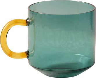 Be Home Niko Glass Mug in Teal at Nordstrom