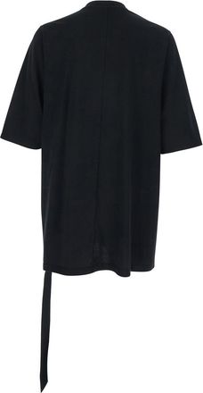 Rick Owens Mens Crew Neck T-Shirt Black Cotton T-Shirts And Polos