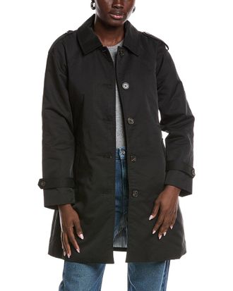 Ellen Tracy Quilted Classic Trench Coat