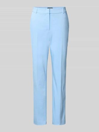 Comma Hose mit B&uuml;gelfalten in Blau, Gr&ouml;&szlig;e 34