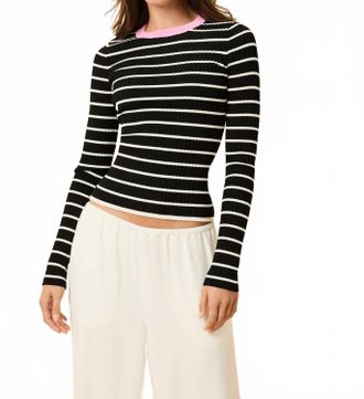 Solid & Striped The Dora Top In Noir