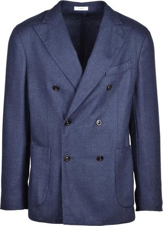 Boglioli Double-Breasted Jacket - Blue