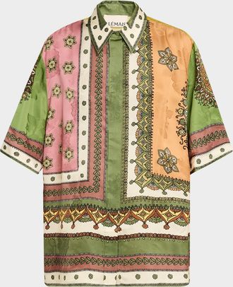 Alemais Contina Floral-Print Viscose Shirt