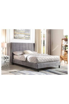 Seconique Amelia 5 King Bed in Grey
