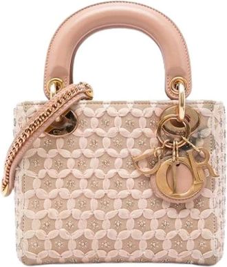 Dior Pre-owned Lady Dior - Dames - Vintage Handtas - Beige - ONE Size - Leer - Vintage