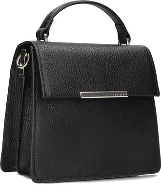 Ted Baker Tassen, Dames, Zwart, ONE Size, Leer, Zwarte Schoudertas Roselii