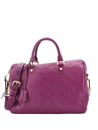 Louis Vuitton Speedy Bandouliere Bag Monogram Empreinte Leather 30 satchel - Purple