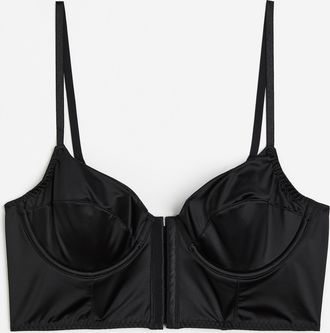 H&M Unwattiertes Bustier - Schwarz