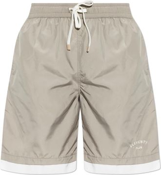 Eleventy Zwemshorts met trekkoord - Heren - Strandmode - Grijs - L - Polyester - Badmode