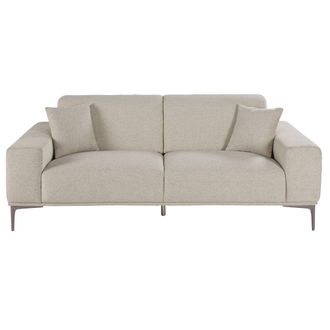 Maisons du monde Sof&aacute; de 2/3 plazas gris claro mezclilla