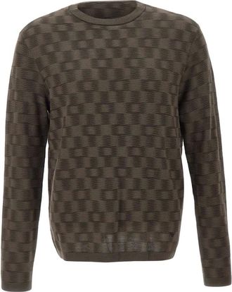 Emporio Armani Hombre, Jerseys, Marr&oacute;n, Talla: M