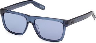 adidas OR0147 90V Mens Sunglasses Blue Size 56