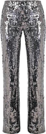 Jucca Stijlvolle broek voor vrouwen - Dames - Straight fit broeken - Grijs - L - Broeken