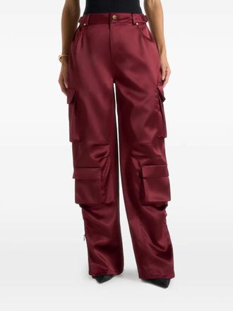 Mani&egrave;re De Voir Emilie flap-pocket trousers - Red