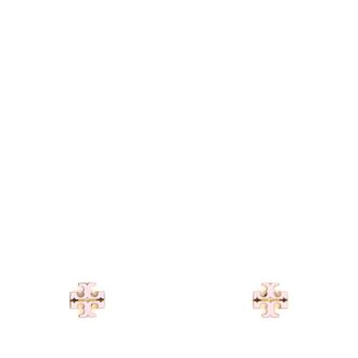 Tory Burch Kleine Icon Emaille Stud Oorbellen - Dames - Oorbellen - Roze - ONE Size - Accessoires