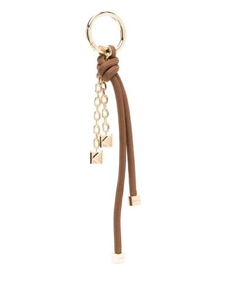 Michael Kors cord bag charm - women - Polyester - One Size - Brown