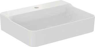 Ideal Lavabo Conca 600x450x165mm, Lijado Blanco 1 Orificio Para Grifer&iacute;a, Sin Rebosadero Ideal Standard