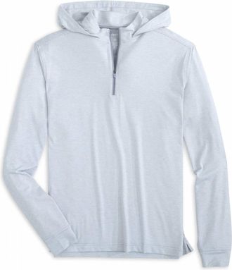 Johnnie-O Mens Hybrid Lonmg Sleeve Hoodie In Shale
