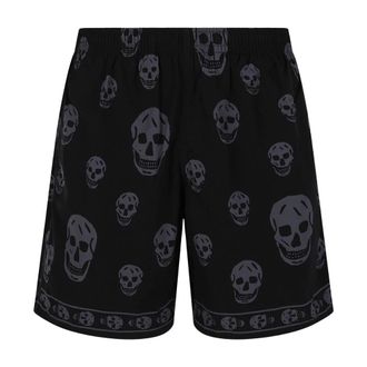 Alexander McQueen Hombre, Pantalones cortos, Negro, Talla: L