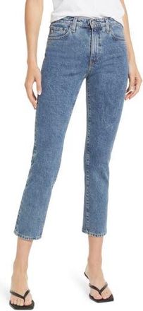 AG - Adriano Goldschmied Isabelle High Waist Ankle Straight Leg Jeans in Hybrid at Nordstrom Rack, Size 23