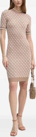 Guess Co Abito corto con logo a maniche corte - Toni neutri