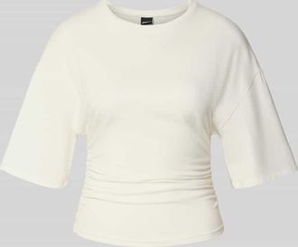 Gina Tricot T-Shirt mit weiten Ärmeln in Ecru, Größe L