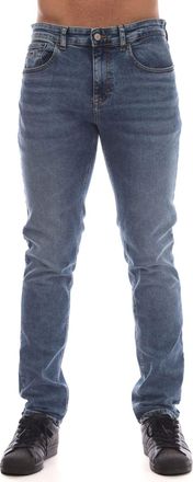 Tommy Hilfiger Heren Tommy Hilfiger Scanton Vlag Borduursel Slim-Fit Jeans in Blauw