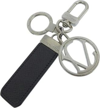 Louis Vuitton Pre-owned Accessories, female, Gray, Size: ONE SIZE Pre-owned Leather Key-holder