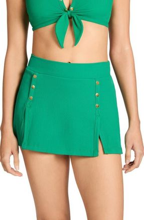 Robin Piccone Amy Swim Cover-Up Skirt in Emerald at Nordstrom, Size X-Small