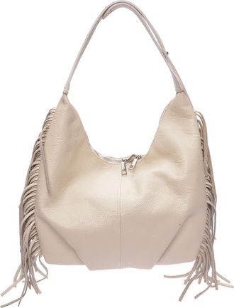 Isabella Rhea Beige Rundleer Tas