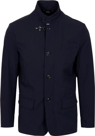 Fay Nylon Travel Jacket - Heren - Zomerjassen - Blauw - 2XL - Nylon - Jassen