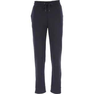 Emporio Armani Broeken, Dames, Blauw, S, Katoen, Blauwe en Groene Joggingbroek