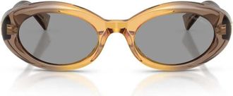 Miu Miu 0MU B09S Zonnebrillen - Dames - Zonnebrillen - Beige - ONE Size - Accessoires