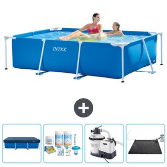 Intex Piscina Con Estructura Rectangular - 220x150x60 Cm - 7-piezas Scb62