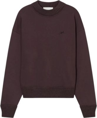 Closed Crewneck Sweatshirt - Dames - Sweatshirts - Bruin - M - Katoen - Hoodies & sweatvesten