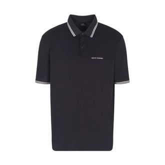A|X Armani Exchange Polo Shirts, male, Blue, Size: XL Polo Shirt