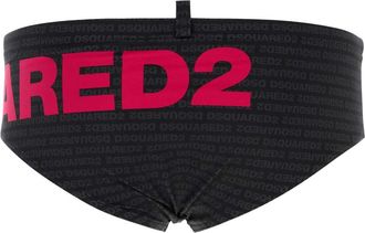 Dsquared2 Mens Brief Swimming Black Nylon Elastane Swimwear