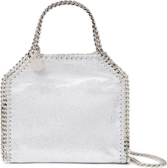 Stella McCartney Tiny Falabella tote bag - women - Polyester - One Size - Silver