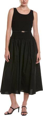 Anne Klein Scoop Neck Drop-Waist Maxi Dress