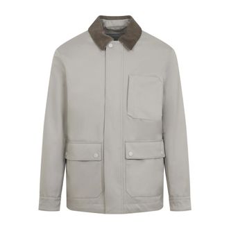 Canali Light Jackets, male, Beige, Size: XL Light Jacket