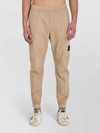 Stone Island cotton regular-fit tapered trousers