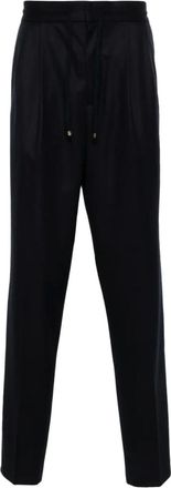 Brunello Cucinelli Pantaloni in Lana Vergine - - Trousers - Uomo - Blu - XL