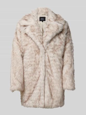 Only Boxy Fit Webpelzjacke mit Fly-Away-Kragen Modell DAWN LIFE in Ecru, Gr&ouml;&szlig;e S